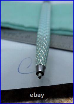 Tiffany & Co Sterling Silver Purse Pen Diamond Cut Vintage 1980s