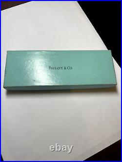 Tiffany & Co. Sterling Silver Purse Pen Diamond Pattern with Box and Pouch