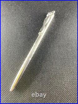 Tiffany & Co. Sterling Silver Ribbon Clip Ballpoint Pen Near Mint