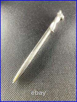 Tiffany & Co. Sterling Silver Ribbon Clip Ballpoint Pen Near Mint