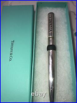 Tiffany & Co. Sterling Silver Roman Numeral Ballpoint Pen Atlas Collection