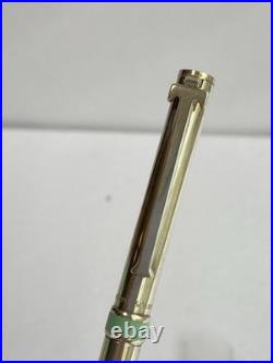 Tiffany & Co. Sterling Silver T-Clip Ballpoint Pen Tiffany Blue Enamel Band