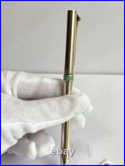 Tiffany & Co. Sterling Silver T-Clip Ballpoint Pen Tiffany Blue Enamel Band