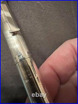 Tiffany & Co. Sterling Silver Vintage T Ball Point Pen Marked & Authentic 925