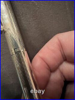 Tiffany & Co. Sterling Silver Vintage T Ball Point Pen Marked & Authentic 925