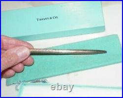 Tiffany & Co Sterling Silver Womans Pen With Box & Pouch