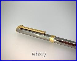 Tiffany & Co. Sterling Silver and Gold Accented Two Tone'T-Clip' Ballpoint Pen