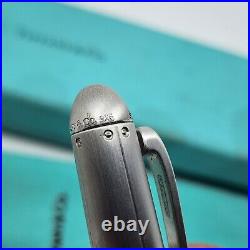 Tiffany & Co. Streamerica Ballpoint Pen Sterling Silver 925 With Pouch & box