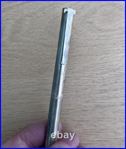 Tiffany & Co. T&C T Shaped Clip Sterling Silver 925 Ballpoint Pen with Box & Pouch