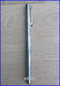 Tiffany & Co. T&C T Shaped Clip Sterling Silver 925 Ballpoint Pen with Box & Pouch