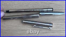 Tiffany & Co. T&C T Shaped Clip Sterling Silver 925 Ballpoint Pen with Box & Pouch