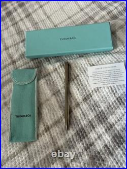 Tiffany & Co. T-Clip 925 Sterling Silver Ballpoint Pen Authentic USA