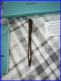 Tiffany & Co. T-Clip 925 Sterling Silver Ballpoint Pen Authentic USA