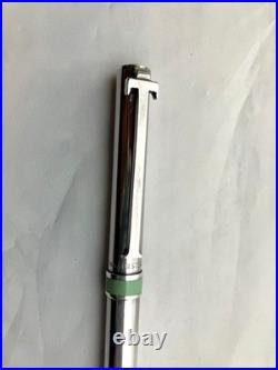 Tiffany & Co. T-Clip Ball Point Pen Sterling Silver 925 Chrome Trim Japan Used