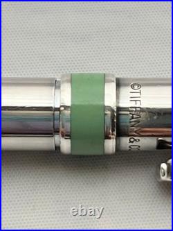 Tiffany & Co. T-Clip Ball Point Pen Sterling Silver 925 Chrome Trim Japan Used