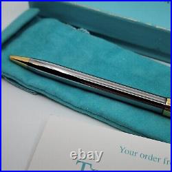 Tiffany & Co T-Clip Ballpoint Pen Gold & Silver