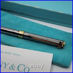 Tiffany & Co T-Clip Ballpoint Pen Gold & Silver