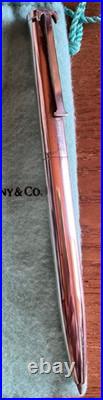 Tiffany & Co. T-Clip Ballpoint Pen Sterling Silver 925 Japan Used With Cloth Bag