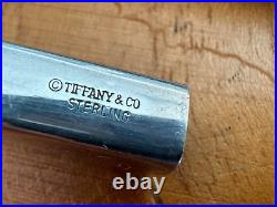 Tiffany & Co T-Clip Sterling Silver Square Design Ball Pen