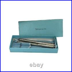Tiffany & Co T-clip Sterling Silver Pen Led Pencil Twist Open Condition-2