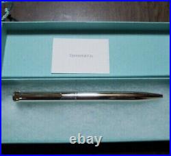 Tiffany & Co T-clip sterling silver ballpoint pen With Tiffany Box & Sleeve