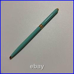 Tiffany&Co Tiffany Ballpoint Pen Blue Lacquer Perspective Pen (No ink)