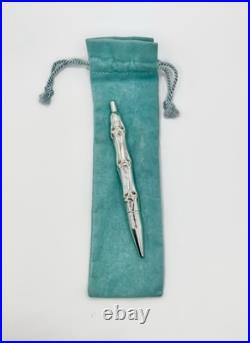 Tiffany & Co. Vintage Sterling Silver Bamboo Ballpoint Pen
