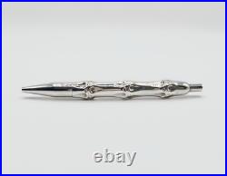 Tiffany & Co. Vintage Sterling Silver Bamboo Ballpoint Pen