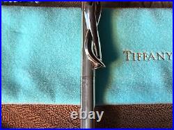 Tiffany & Co. Vintage Sterling Silver Ribbon Clip Ballpoint Pen