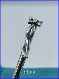 Tiffany & Co W. Germany Vintage Bow Sterling Silver Ballpoint Pen