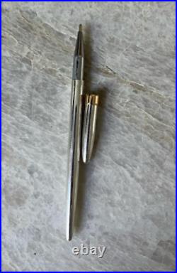 Tiffany & Co sterling silver pen with gold vermeil detail