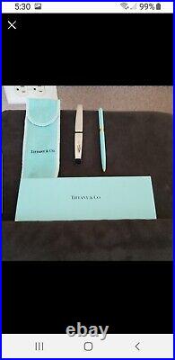 Tiffany & Company pen and paper cutter with case