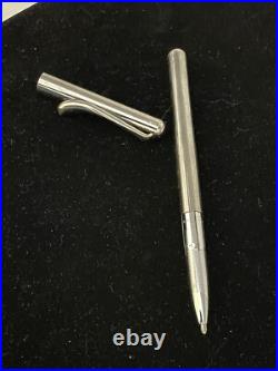 Tiffany Elsa Peretti Sterling Silver Ballpoint Pen Marked Engraved Works 5 Vtg
