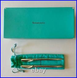 Tiffany Elsa Peretti Teardrop Sterling Ballpoint Pen & Mechanical Pencil Set