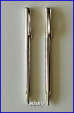 Tiffany Elsa Peretti Teardrop Sterling Ballpoint Pen & Mechanical Pencil Set