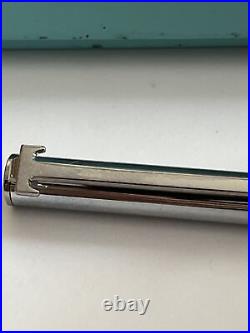 Tiffany Executive T Clip Silver Ballpoint Pen Pouch Original Box Ball Point Pen