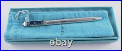 Tiffany Sterling & Enamel World Map Pen In Box With Bag