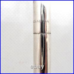 Tiffany Sterling Silver Ball Pen with Caduceus emblem on clip-working