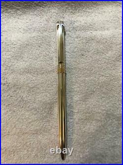 Tiffany T Clip Ballpoint Pen Sterling Silver 14K Central part of the shaft