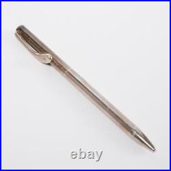 Tiffany and Co Elsa Peretti Sterling Silver Ballpoint Pen w Blue Dustbag 5.25l