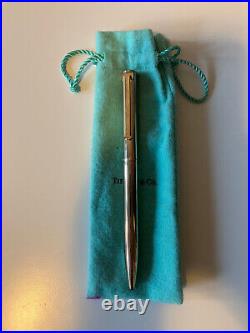 Tiffany and Co. T Clip Ballpoint Pen Sterling Silver