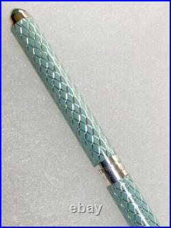 Tiffany ballpoint pen in sterling silver and Tiffany blue