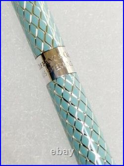 Tiffany ballpoint pen in sterling silver and Tiffany blue