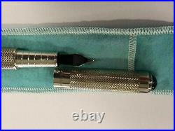 Tiffany & co. 925 sterling 18k tip Diamond Point Fountain Pen