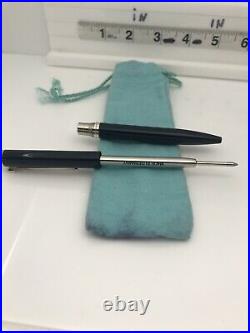 Tiffany co. Ballpoint pen Sterling Silver Black Enamel Made In Germany