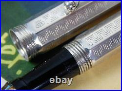 Ultra Rare-New Old Stock-Montegrappa Reminiscence Sterling Silver Fountain pen