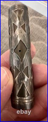 Ultra Rare Waterman 455 Sterling Silver Overlay Fountain Pen 1925