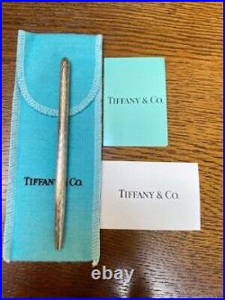 Unused TIFFANY&Co. Tiffany Ballpoint Pen 925 Silver