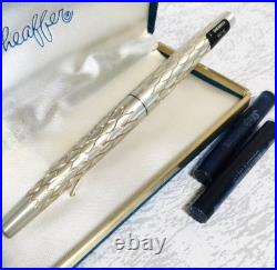 Unused Vintage Sheaffer Lady Sheaffer 642R 14K Fine Sterling Silver USA