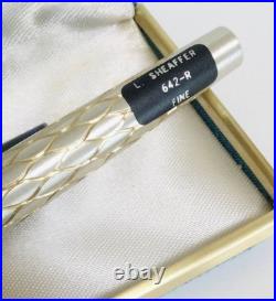 Unused Vintage Sheaffer Lady Sheaffer 642R 14K Fine Sterling Silver USA
